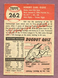 1953 Topps Baseball #262 Bob Oldis Senators EX-MT 483081