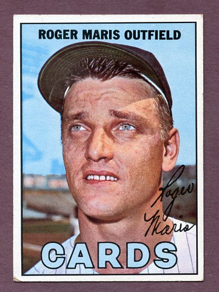 1967 Topps Baseball #045 Roger Maris Cardinals EX+/EX-MT 483100