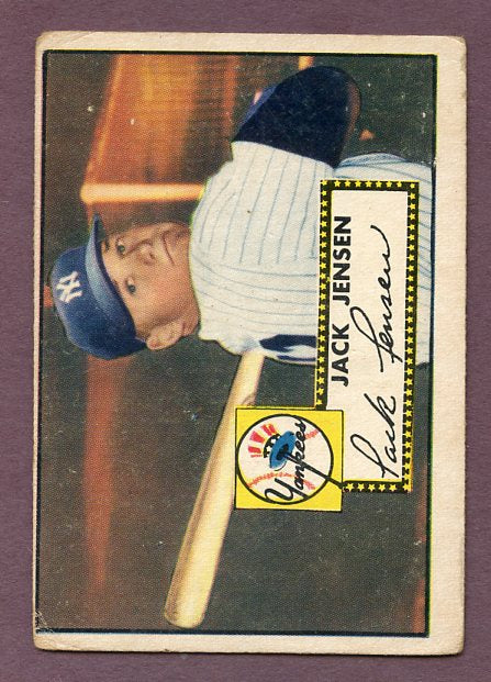 1952 Topps Baseball #122 Jackie Jensen Yankees VG 483128