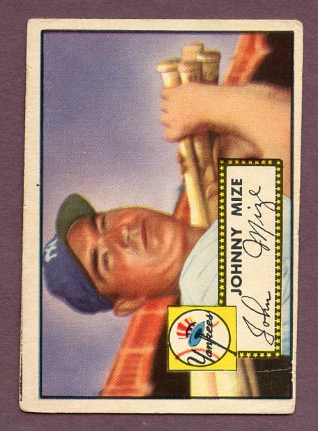 1952 Topps Baseball #129 Johnny Mize Yankees VG 483129