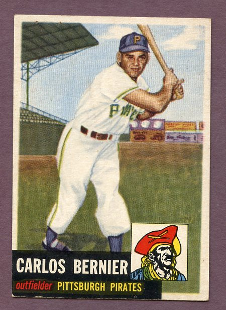 1953 Topps Baseball #243 Carlos Bernier Pirates Good 483142