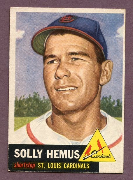 1953 Topps Baseball #231 Solly Hemus Cardinals VG-EX 483145