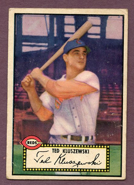 1952 Topps Baseball #029 Ted Kluszewski Reds VG-EX Black 483164