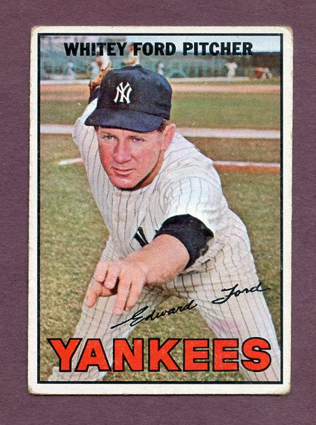 1967 Topps Baseball #005 Whitey Ford Yankees VG 483191