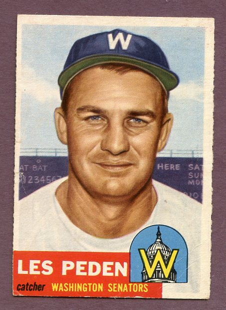 1953 Topps Baseball #256 Les Peden Senators GD-VG 483201