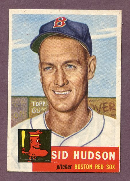 1953 Topps Baseball #251 Sid Hudson Red Sox GD-VG 483202