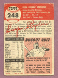 1953 Topps Baseball #248 Gene Stephens Red Sox GD-VG 483203