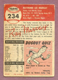 1953 Topps Baseball #234 Ray Murray A's GD-VG 483205