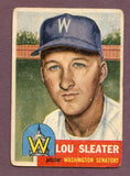 1953 Topps Baseball #224 Lou Sleater Senators PR-FR 483227