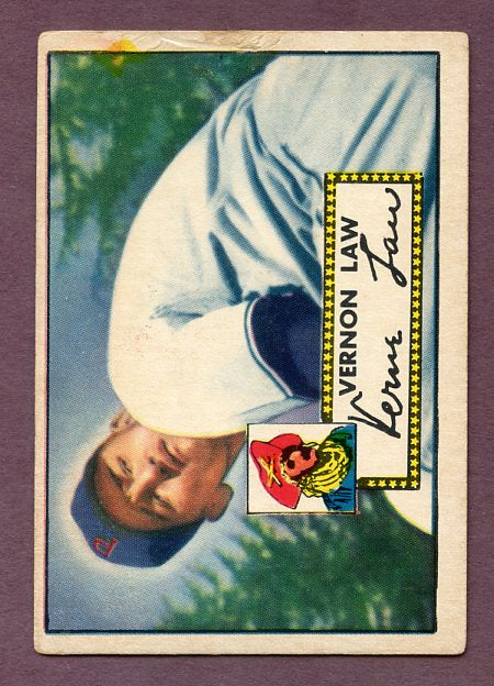 1952 Topps Baseball #081 Vern Law Pirates VG 483236
