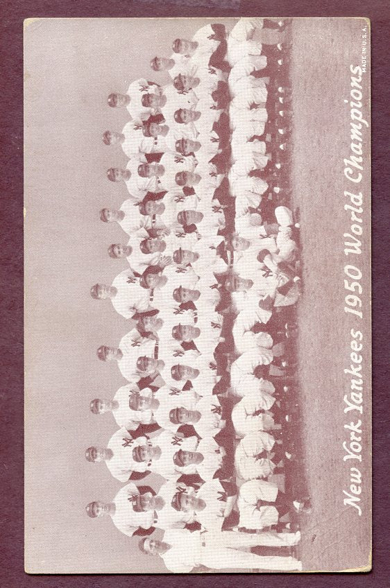 1947-66 Exhibits 1950 New York Yankees Team VG 483252