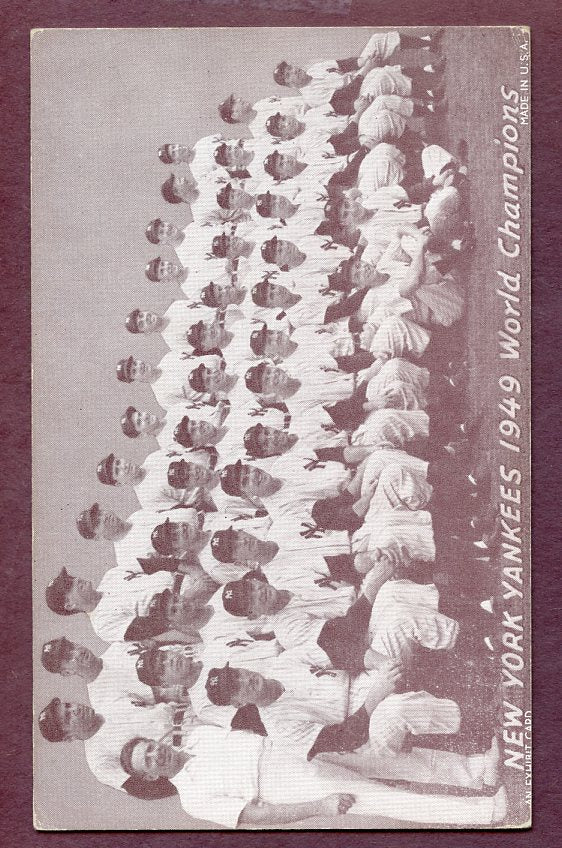 1947-66 Exhibits 1949 New York Yankees Team VG-EX 483260