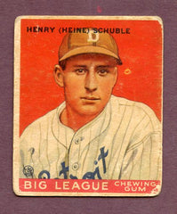 1933 Goudey #004 Heinie Schuble Tigers GD-VG 483961