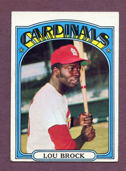 1972 Topps Baseball #200 Lou Brock Cardinals VG-EX 483965