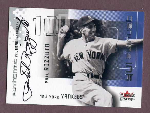 2002 Fleer Genuine Ink Phil Rizzuto Yankees 483987