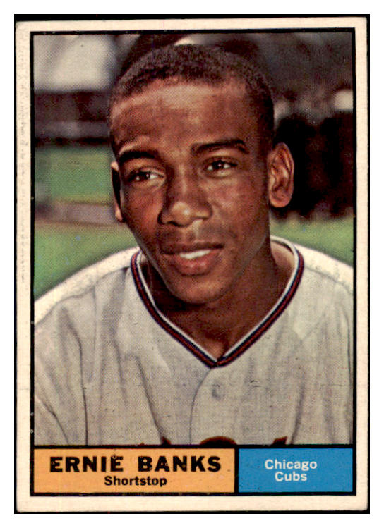 1961 Topps Baseball #350 Ernie Banks Cubs EX-MT 484061