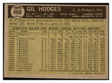 1961 Topps Baseball #460 Gil Hodges Dodgers EX-MT 484065