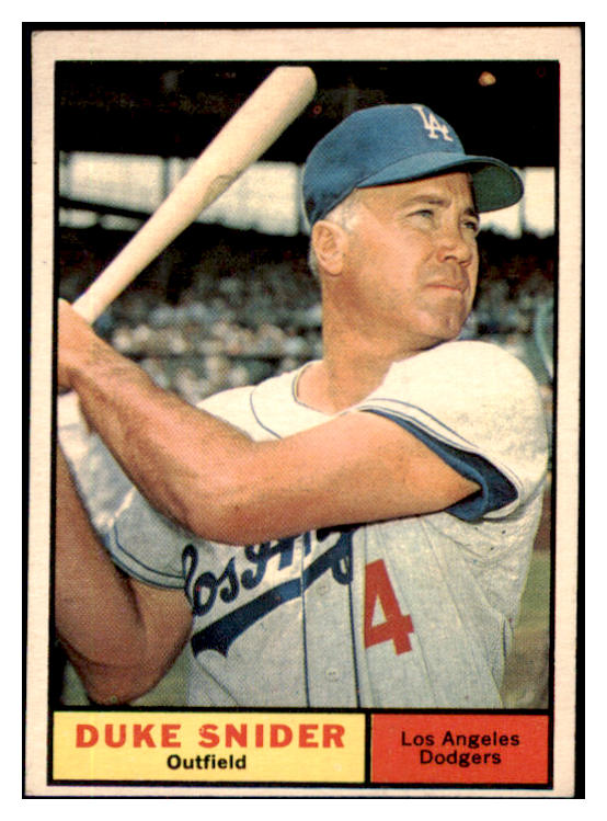 1961 Topps Baseball #443 Duke Snider Dodgers EX-MT 484067