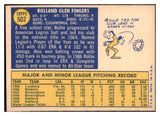 1970 Topps Baseball #502 Rollie Fingers A's EX-MT 484076