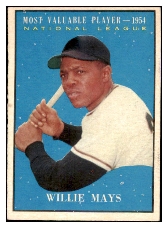 1961 Topps Baseball #482 Willie Mays MVP Giants EX-MT 484102