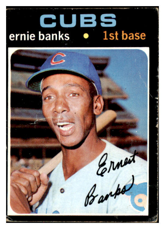 1971 Topps Baseball #525 Ernie Banks Cubs GD-VG 484111