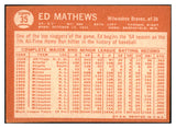 1964 Topps Baseball #035 Eddie Mathews Braves VG-EX 484115