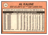 1969 Topps Baseball #410 Al Kaline Tigers EX-MT 484123