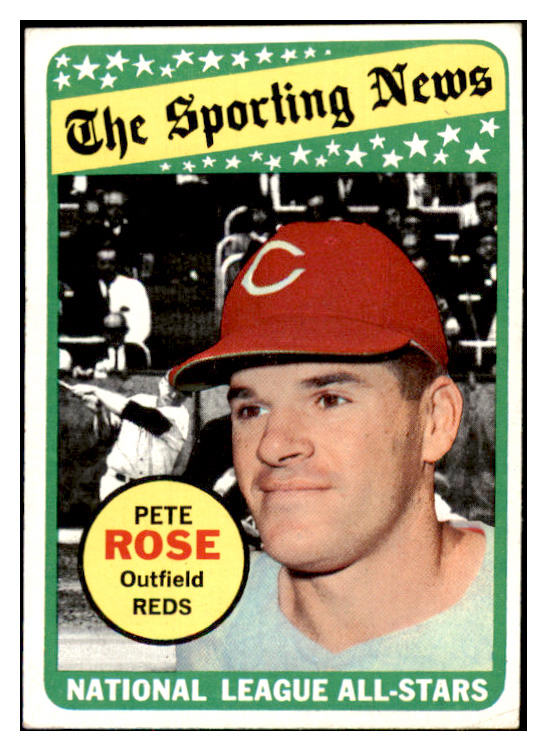 1969 Topps Baseball #424 Pete Rose A.S. Reds EX-MT 484127
