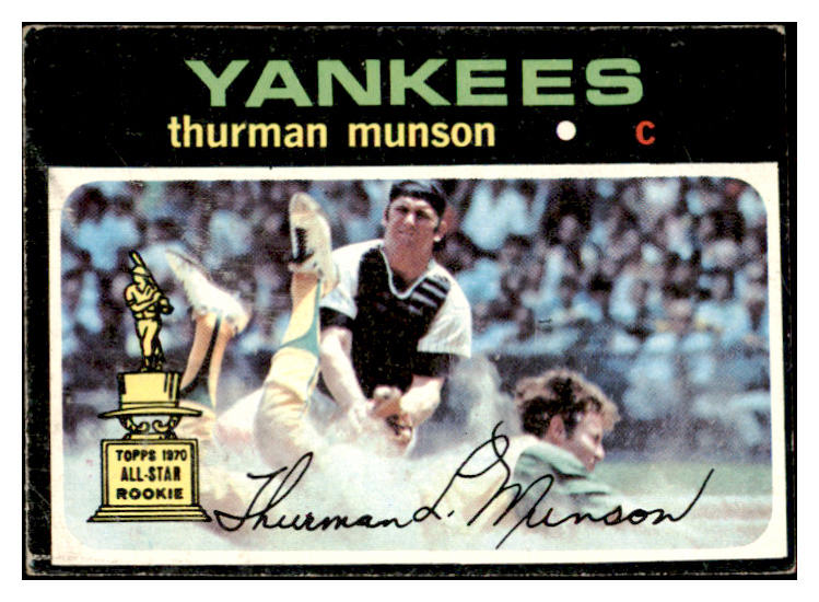 1971 Topps Baseball #005 Thurman Munson Yankees VG-EX 484128