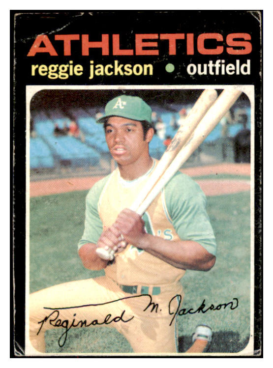 1971 Topps Baseball #020 Reggie Jackson A's VG 484134