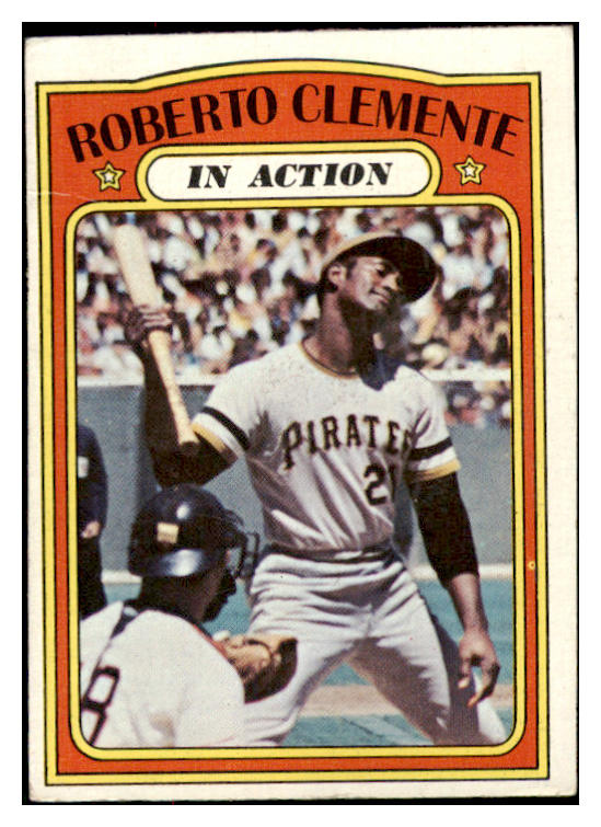 1972 Topps Baseball #310 Roberto Clemente IA Pirates VG-EX 484135