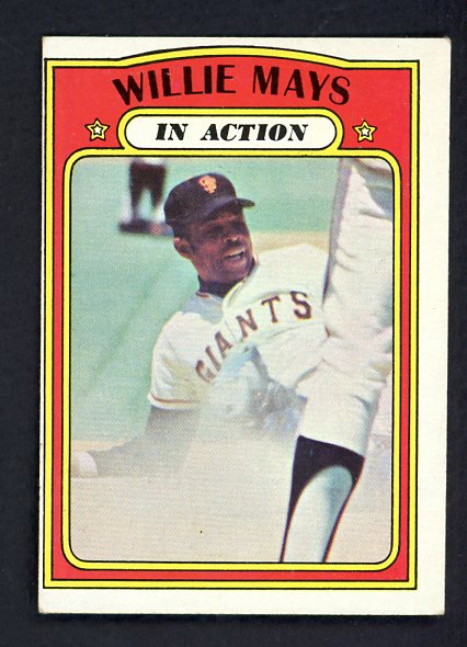 1972 Topps Baseball #050 Willie Mays IA Giants EX 484140