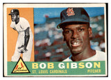 1960 Topps Baseball #073 Bob Gibson Cardinals VG 484180