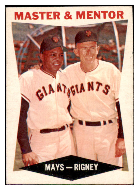 1960 Topps Baseball #007 Willie Mays Bill Rigney EX-MT 484183