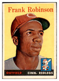 1958 Topps Baseball #285 Frank Robinson Reds GD-VG ink back 484188