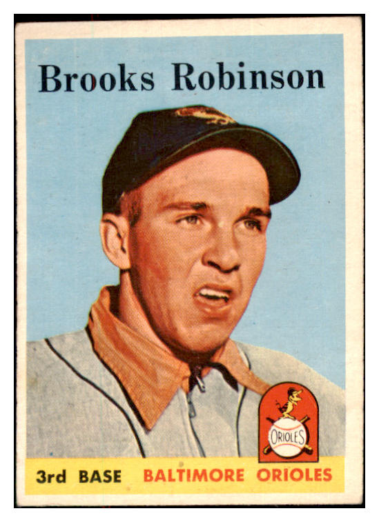 1958 Topps Baseball #307 Brooks Robinson Orioles EX 484192