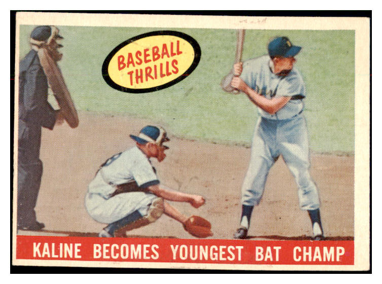 1959 Topps Baseball #463 Al Kaline IA Tigers EX-MT 484194