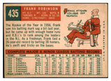 1959 Topps Baseball #435 Frank Robinson Reds VG-EX 484199