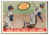 1959 Topps Baseball #467 Hank Aaron IA Braves EX-MT 484204
