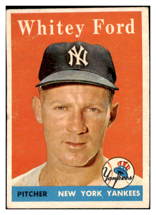 1958 Topps Baseball #320 Whitey Ford Yankees EX 484210