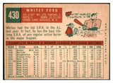 1959 Topps Baseball #430 Whitey Ford Yankees VG-EX 484224
