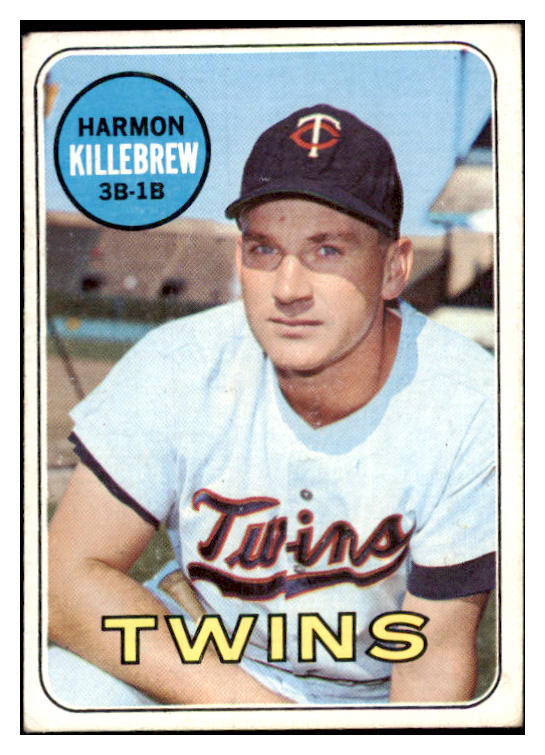 1969 Topps Baseball #375 Harmon Killebrew Twins EX 484239