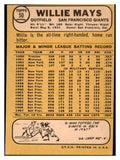 1968 Topps Baseball #050 Willie Mays Giants EX-MT 484271