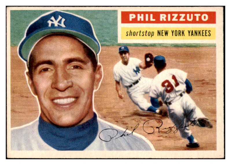 1956 Topps Baseball #113 Phil Rizzuto Yankees EX-MT Gray 484275