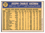 1970 Topps Baseball #691 Joe Grzenda Senators NR-MT 484362