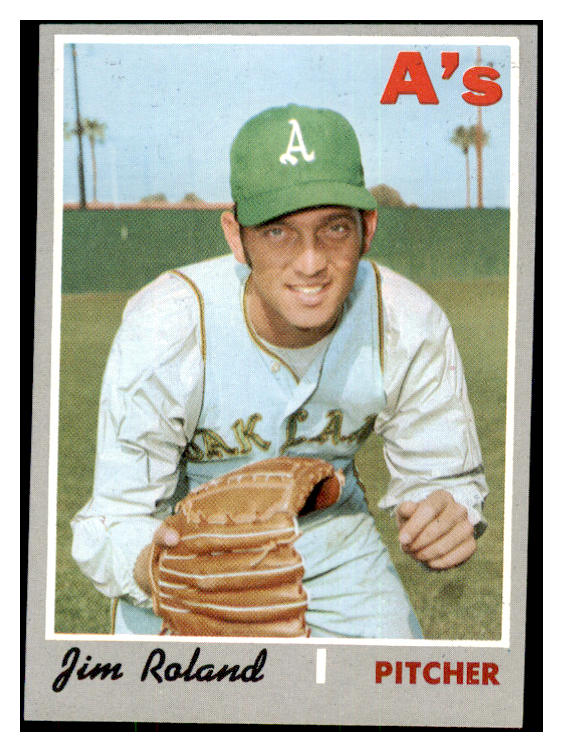 1970 Topps Baseball #719 Jim Roland A's NR-MT 484371