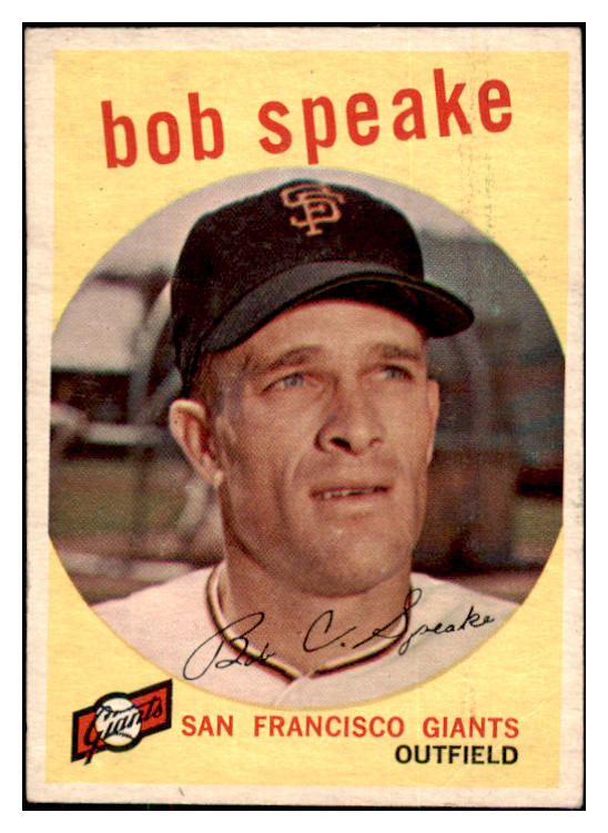 1959 Topps Baseball #526 Bob Speake Giants VG-EX 484382