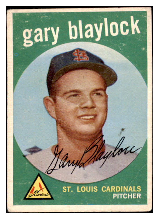 1959 Topps Baseball #539 Gary Blaylock Cardinals EX 484384