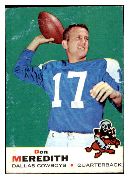 1969 Topps Football #075 Don Meredith Cowboys VG 484441