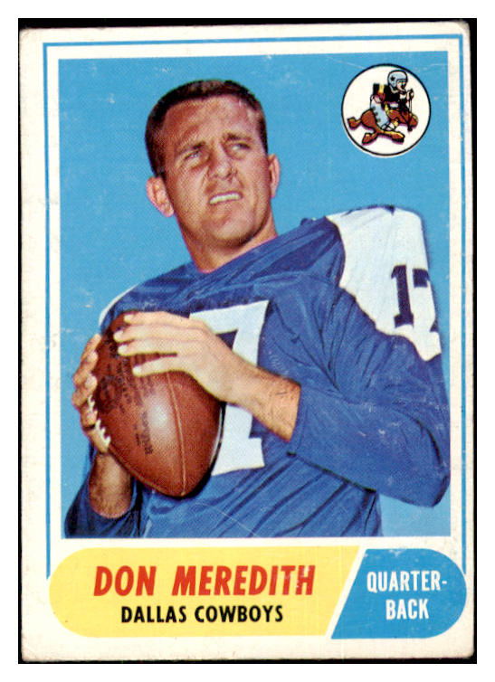 1968 Topps Football #025 Don Meredith Cowboys VG 484452
